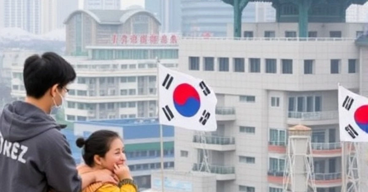 depicting the decline of South Korea's fertility rate